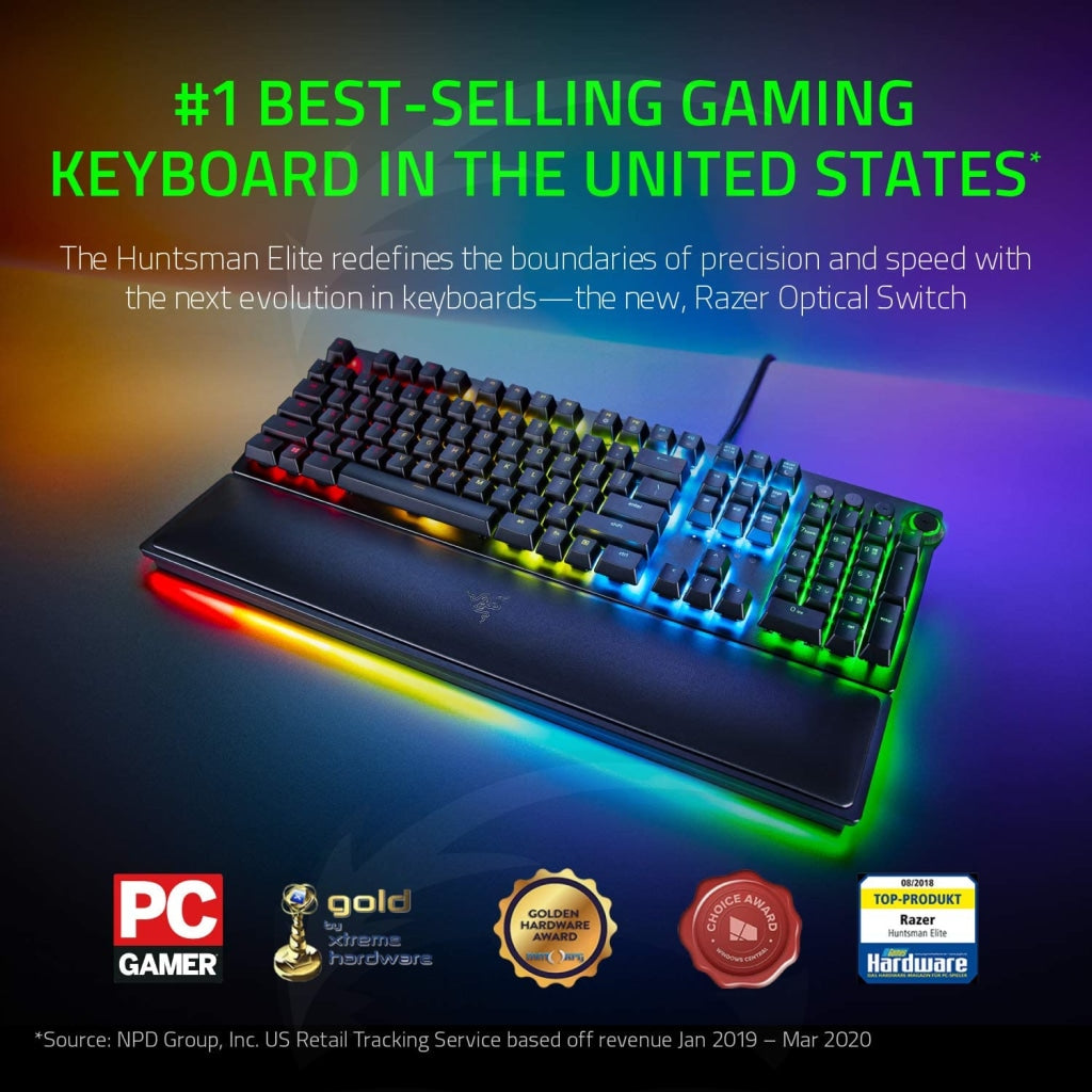 Razer Huntsman Elite Chroma RGB Lighting - Linear Optical Switches Razer Huntsman Elite Chroma RGB Lighting - Linear Optical Switches